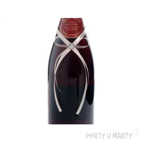 zawieszki na alkohol ze wstazki kremowe 25 szt