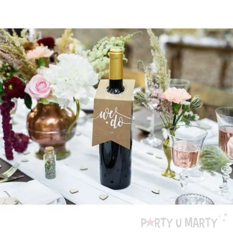 zawieszki na butelki we do kraft partydeco 10 szt