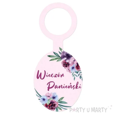 zawieszki na butelki wieczor panienski congee 8 szt