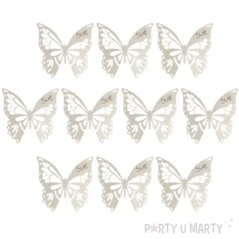 zawieszki na kieliszek motylki kosc soniowa godan 10 szt