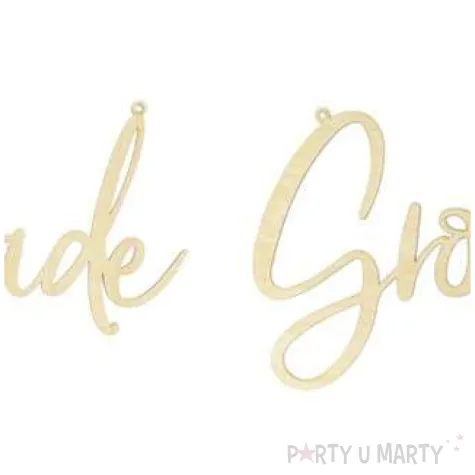 zawieszki na krzesla mlodej parze naturalne partydeco 2 szt