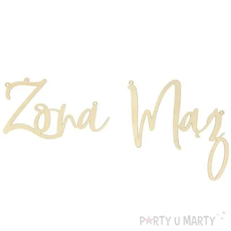 zawieszki na krzesla zona maz drewno partydeco 2szt