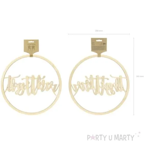 zawieszki na krzeslo better together zlote partydeco 2 szt