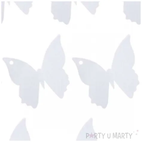 zawieszki na serwetki motylki biale godan 10 szt