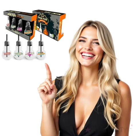 zestaw 4 szklanki zarowki z kolorowym napisem bgtech 100ml