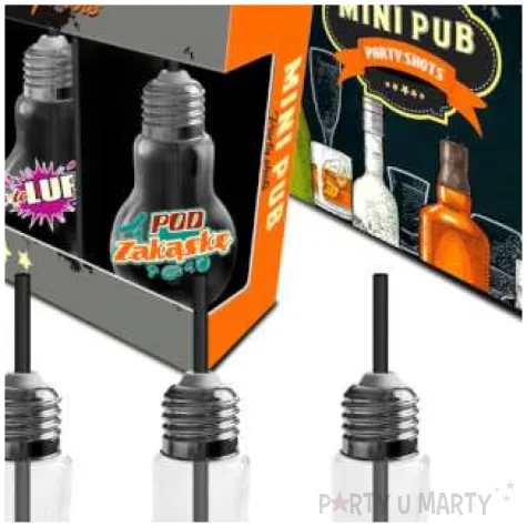 zestaw 4 szklanki zarowki z kolorowym napisem bgtech 100ml