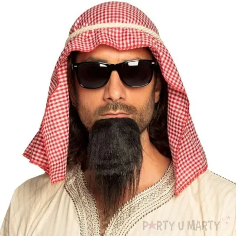zestaw arabski szejk arafatka broda okulary boland