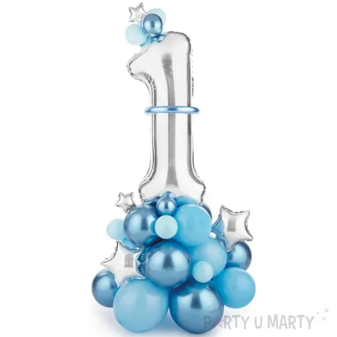 zestaw balonow cyfra 1 partydeco 90 x 140 cm