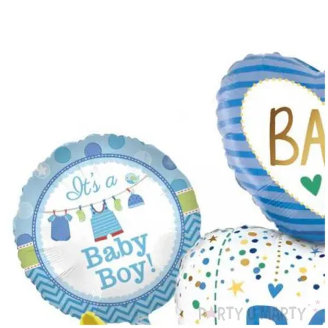 zestaw balonow foliowych baby shower its a boy jix 6 szt