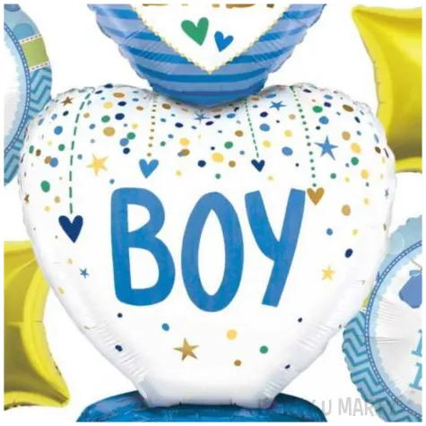 zestaw balonow foliowych baby shower its a boy jix 6 szt