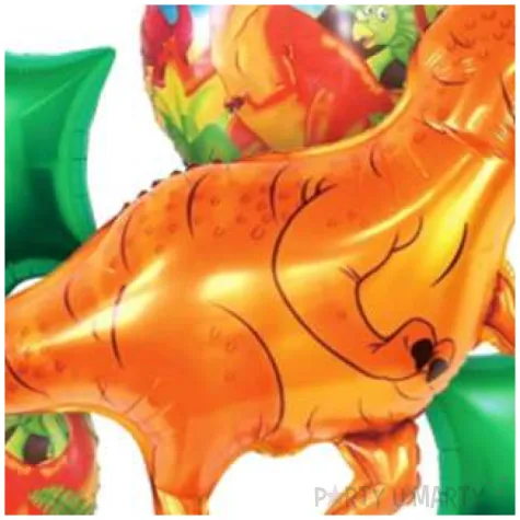 zestaw balonow foliowych dino t rex godan 5 szt