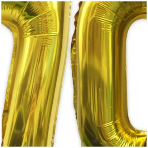 zestaw balonow foliowych liczba 70 zloty 15 dgt 2 szt