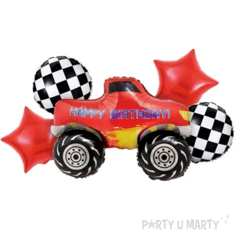 zestaw balonow foliowych monster truck godan 5 szt