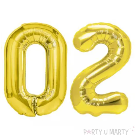 zestaw balonow liczba 2025 na sylwestra zloty 27 dgt 4 szt