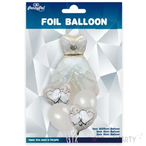 zestaw balonow suknia slubna wesele partypal 5 szt