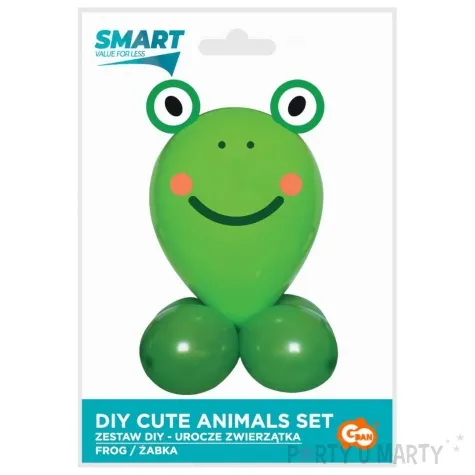 zestaw balonow urocze zwierzatka zaba godan 12