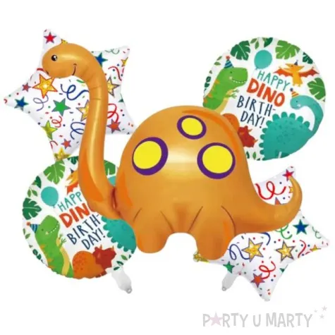 zestaw balonow wesole dinozaury jix 5 szt