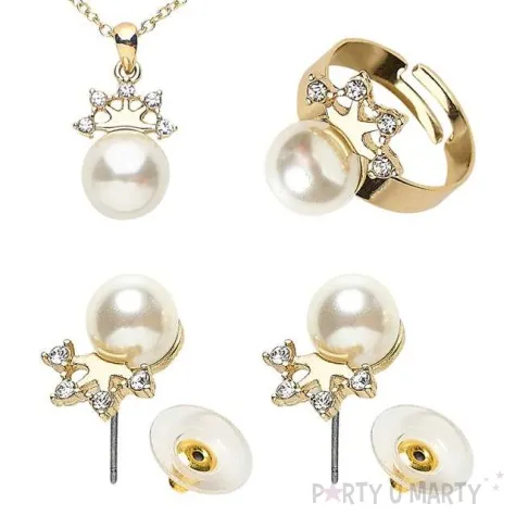 zestaw bizuteria ksiezniczki zlota widmann