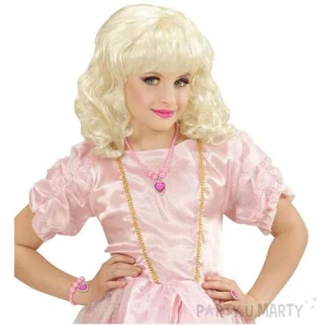 zestaw bizuterii gem heart serce rozowy widmann