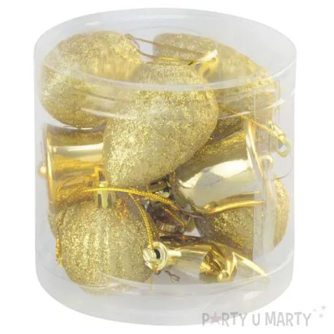 zestaw bombek swiateczny mix 12 zloty arpex