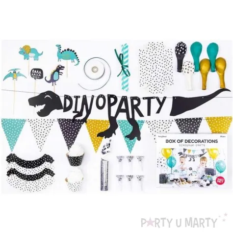 zestaw dekoracji dinozaur party partydeco