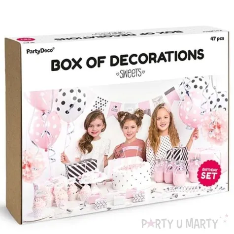 zestaw dekoracji sweets partydeco