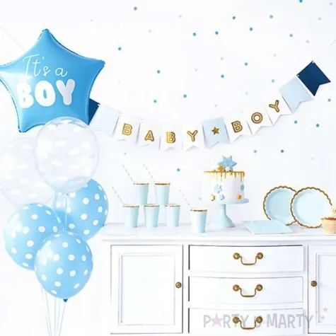 zestaw dekoracji zastawa its a boy partydeco 1 szt