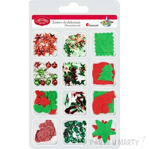 zestaw dekoracyjny boze narodzenie mix titanum