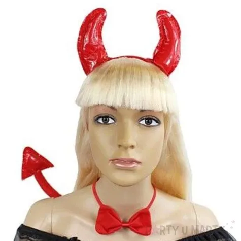 zestaw diabelek opaska ogon mucha