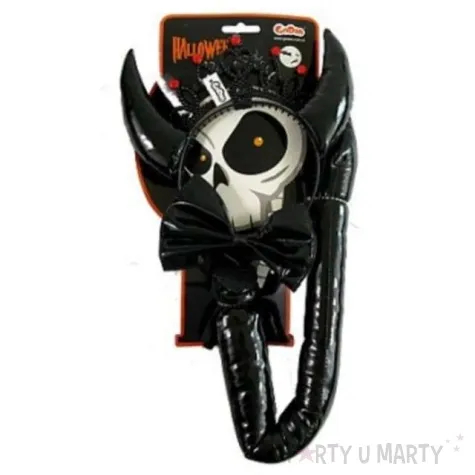 zestaw diabelek z korona czarny