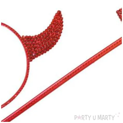 zestaw diablica rogi i trojzab czerwony widmann 2 szt