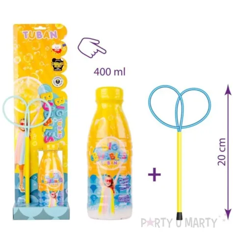 zestaw do baniek mydlanych motylek mini tuban 400ml