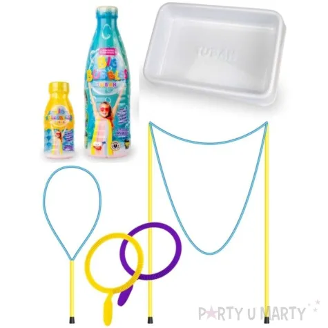 zestaw do baniek mydlanych xxl obrecze sznurek miska tuban 1250 ml