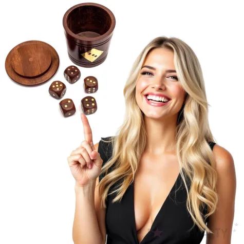 zestaw do gry kosci deluxe ciemne drewno mirtop