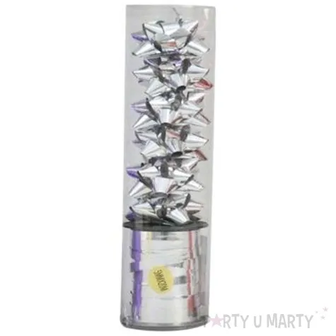 zestaw do pakowania prezentow classic srebrny arpex