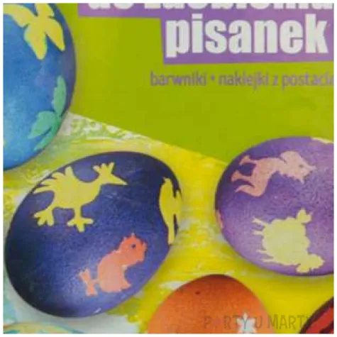 zestaw do zdobienia jajek barwniki naklejki arpex