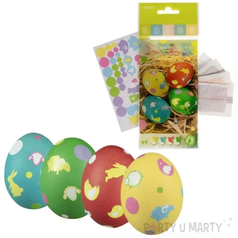 zestaw do zdobienia jajek barwniki naklejki mix arpex