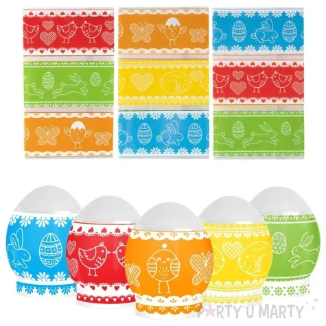 zestaw do zdobienia jajek owijki podstawki mix arpex 9 szt