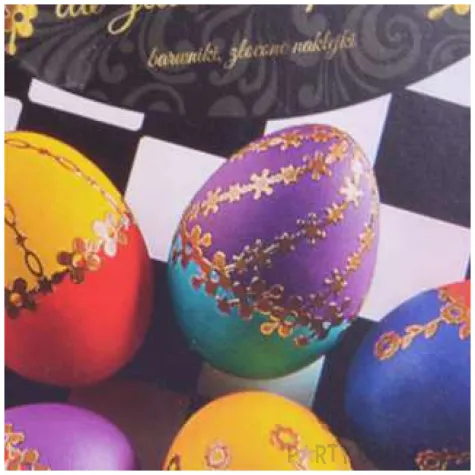 zestaw do zdobienia jajek zlocone naklejki arpex