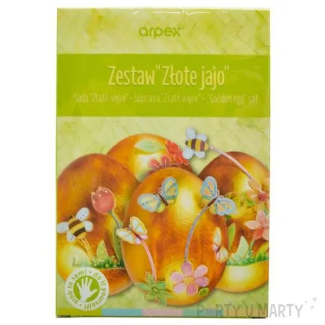 zestaw do zdobienia jajek zlote jajo arpex