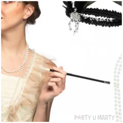 zestaw flapperka opaska naszyjnik cygaretka boland