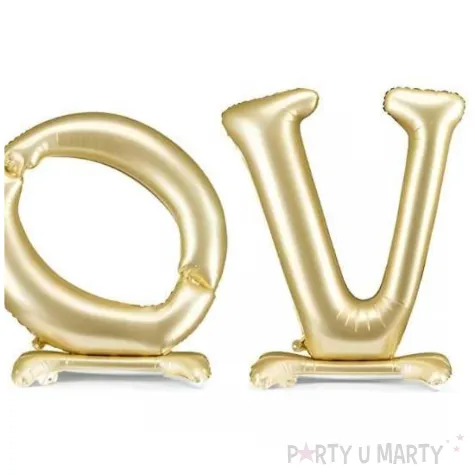 zestaw foliowych balonow stojacych napis love dekoracja na walentynki wesele zloty 38