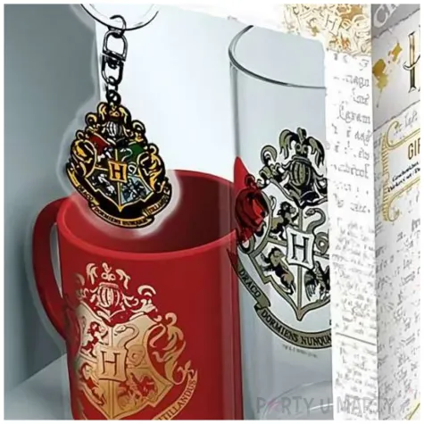 zestaw harry potter hogwart kubek szklanka wisiorek abysse 3 szt