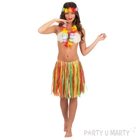 zestaw hawajski spodnica opaska naszyjnik carnival toys