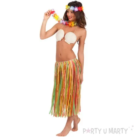 zestaw hawajski spodnica opaska naszyjnik carnival toys 70 cm
