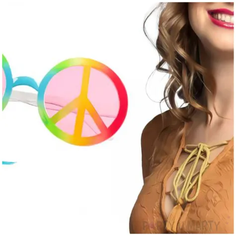 zestaw hipis opaska i okulary boland