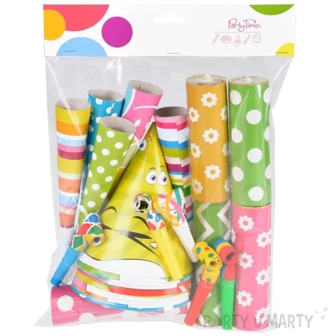 zestaw imprezowe czapeczki i trabki mix arpex 25 szt