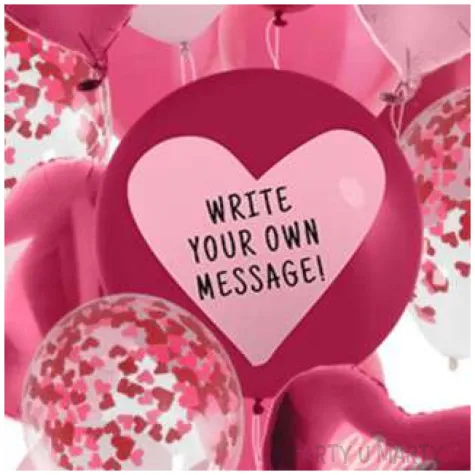 zestaw imprezowy love butla z helem mix balonow wstazka folat