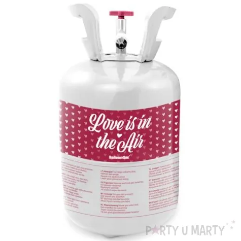 zestaw imprezowy love butla z helem mix balonow wstazka folat