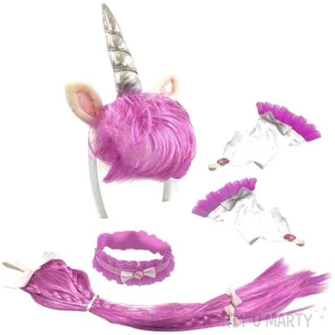 zestaw jednorozec rozowy amscan